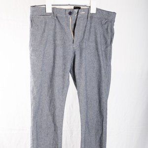Men's J. Crew Blue Chambray Dress Pants 32x32